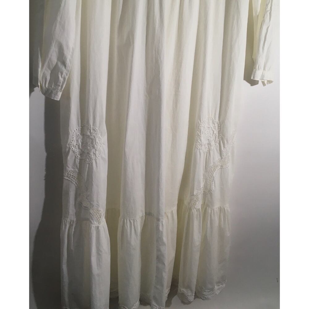Johnny Was Baraz Midi Women's Size Small White Embroidered Eyelet Detail Boho - Picture 9 of 9